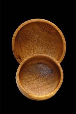 Serving Oak - Large Plate and Small Plate by Gregory Boor